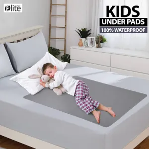 100% Waterproof Ultra Soft Export Quality Kids Under Pad In Sky Grey Color