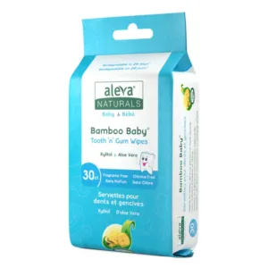 Aleva Naturals Bamboo Baby Tooth 'n' Gum Wipes (30 ct)