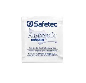 Antiseptic Premoistened Towelette Wipes with 66.5% Ethyl Alcohol,  100ct.