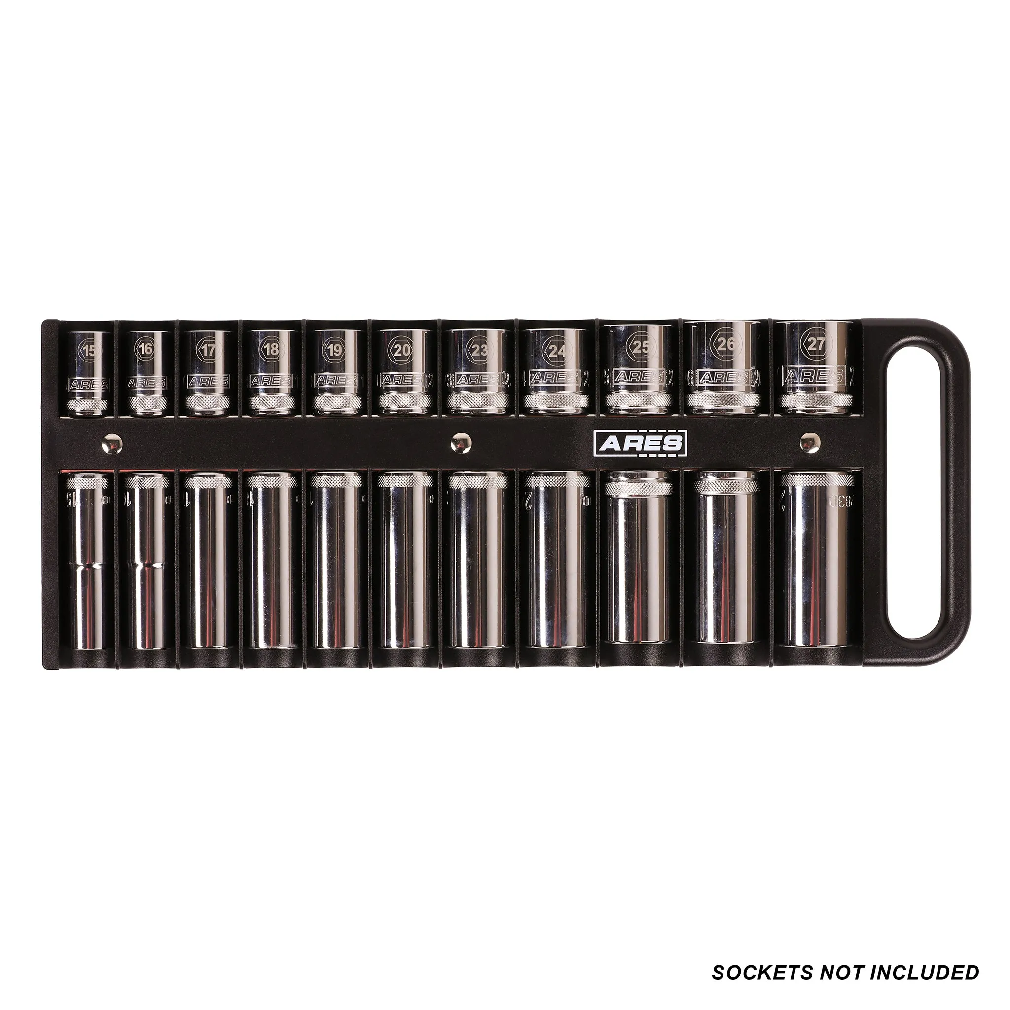 ARES 60163 - 3-Piece Black Magnetic Socket Holder Set