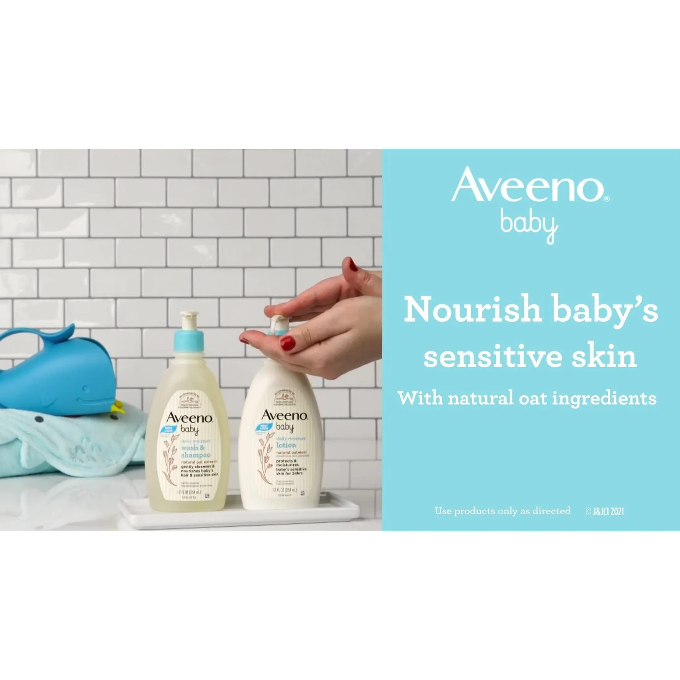 Aveeno Baby Daily Moisture Body Lotion for Delicate Skin with Colloidal Oatmeal - 18oz