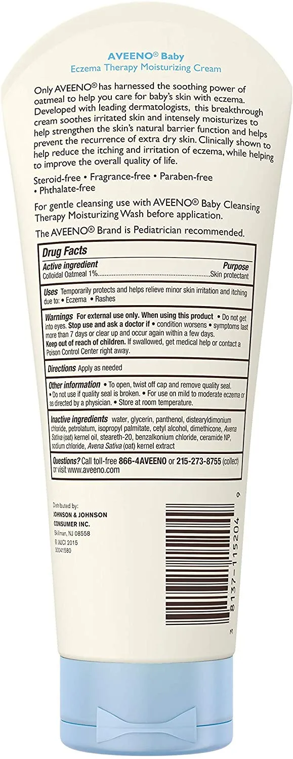 Aveeno Baby Eczema Therapy Moisturizing Cream