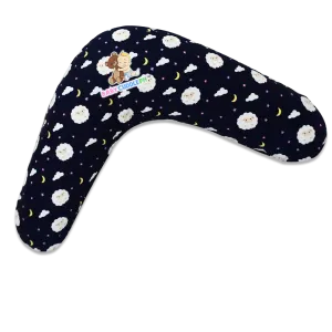 Babycuddle Nursing Pillow (Multi-use) - Baby Sheep in Navy Blue