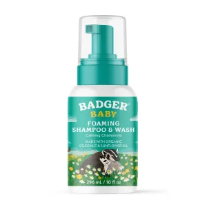 Badger Baby Foaming Shampoo & Wash 10 fl oz Liquid