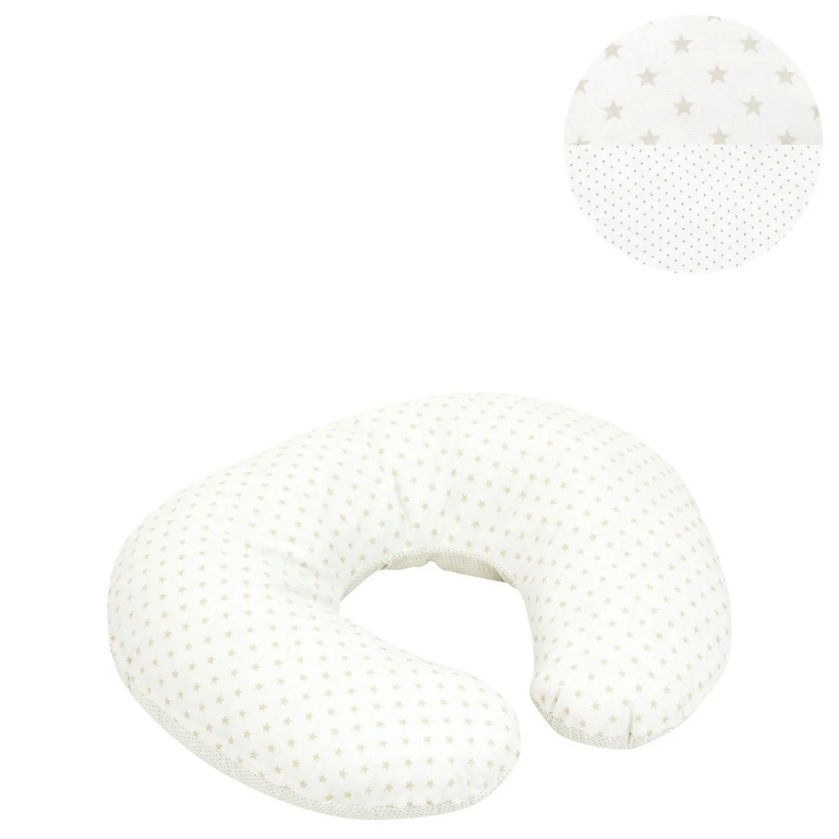 Cambrass Small Nursing Pillow Star Beige