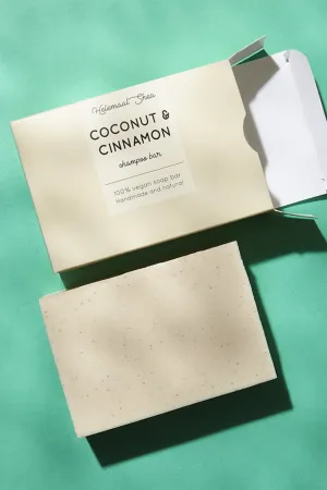 coconut & cinnamon shampoo bar