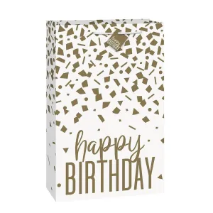 Confetti Gold Birthday Jumbo Gift Bag