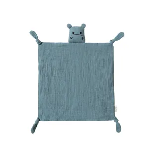 Cotton Baby Comforter Harry The Hippo in Teal