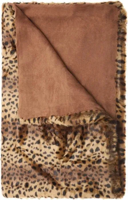 Fur N9371 Brown Throw Blanket