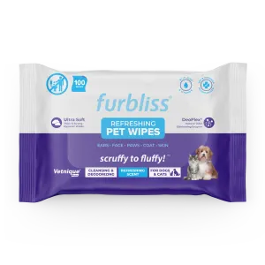 Furbliss® Hygienic Grooming Pet Wipes - 100 ct