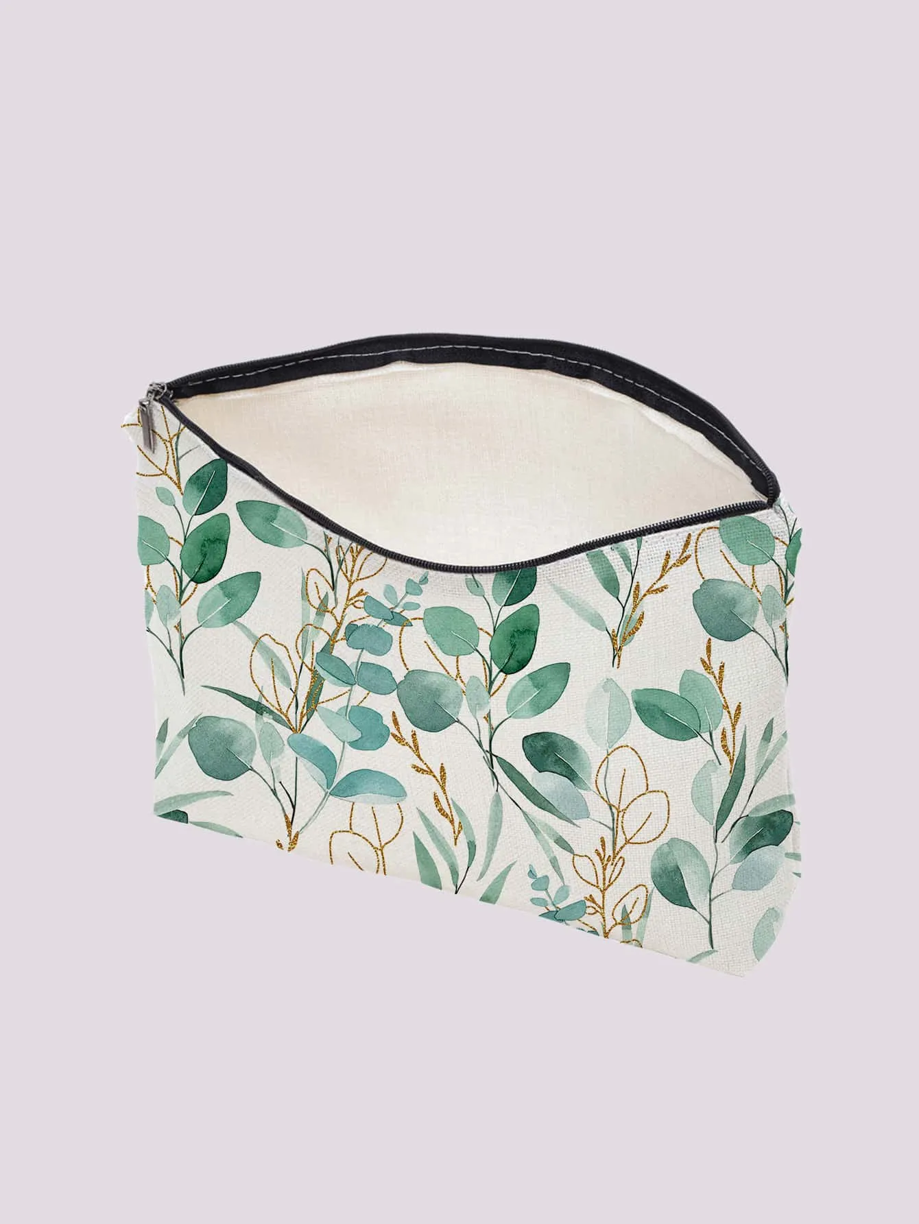 Greenery Pattern Makeup Bag Cosmetic Organizer Toiletries Bag Makeup Organizer