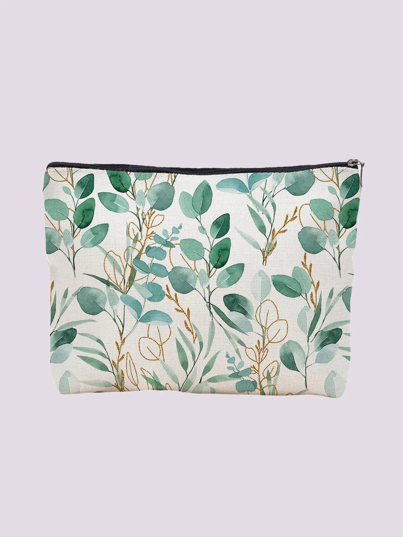 Greenery Pattern Makeup Bag Cosmetic Organizer Toiletries Bag Makeup Organizer