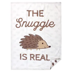 Hudson Baby Plush Mink Blanket, Hedgehog