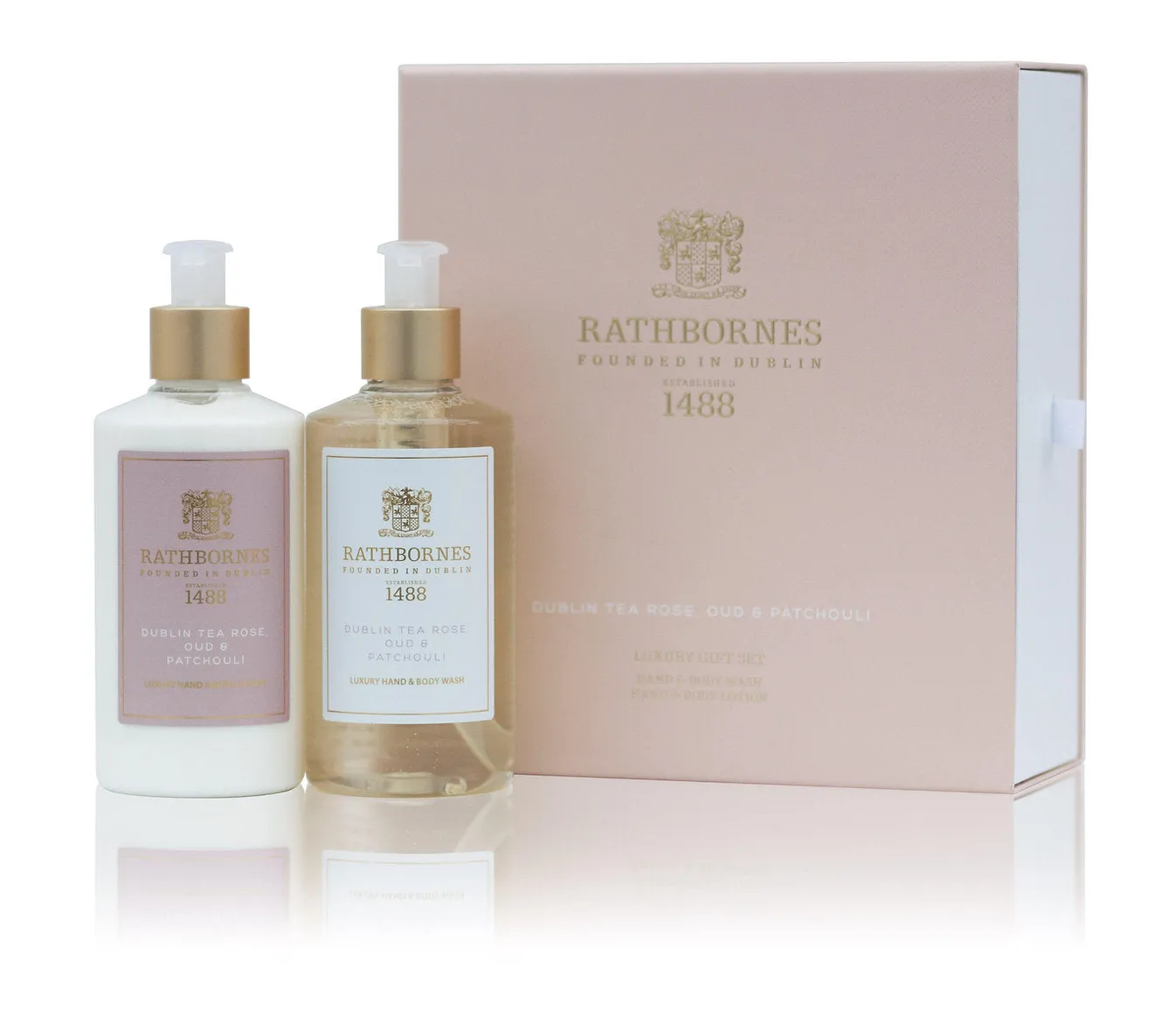 Luxury Dublin Tea Rose Wash & Lotion Gift Set