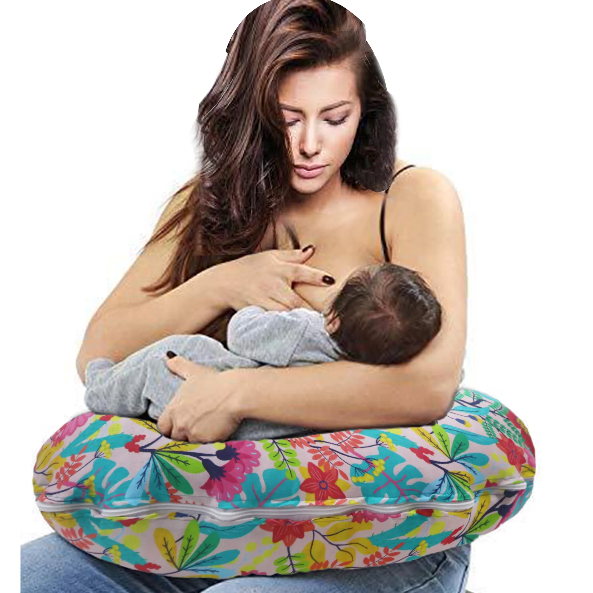 Mixed Flora - Baby Feeding Pillow | Nursing Pillow | Breastfeeding Pillow