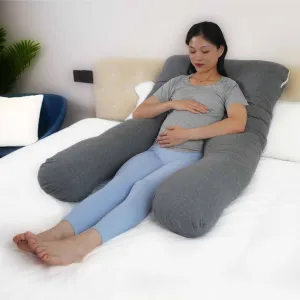 Moon Organic U Shaped  Maternity pillow Maternity Accessories Grey Adult