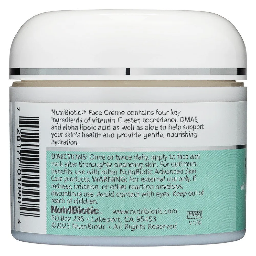 Nutribiotic Face Creme 2 oz Cream