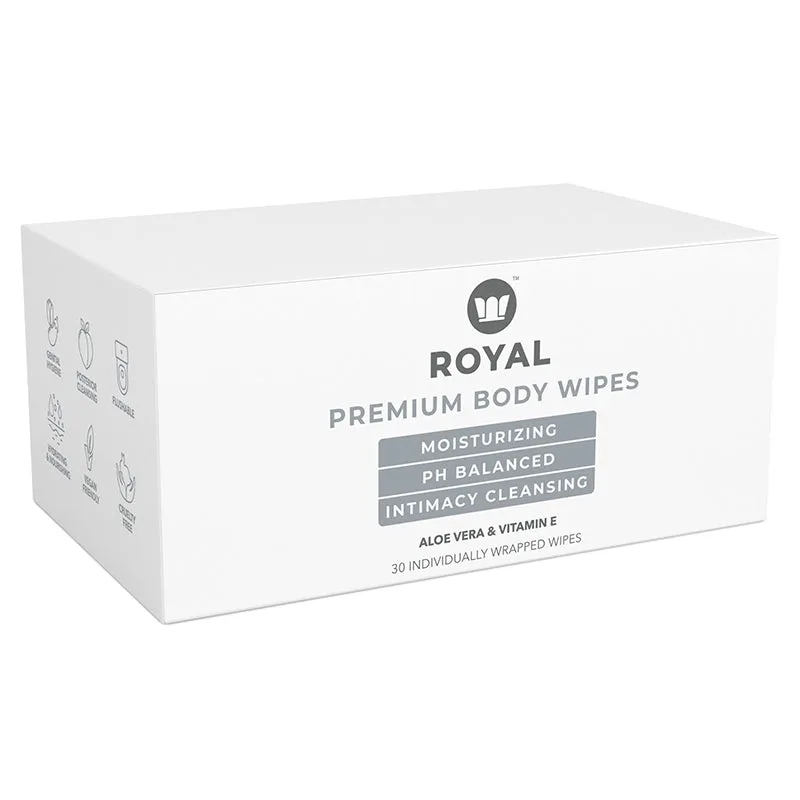 Royal Condom Intmcy Clnsng Wipes Box 30c