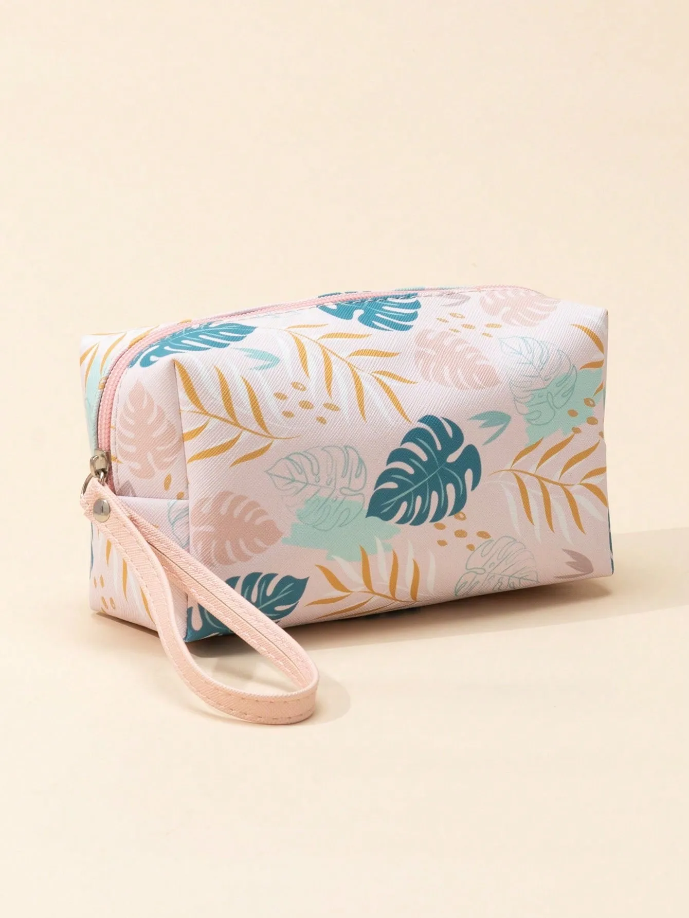 Tropical Plant Makeup Bag Cosmetic Organizer Toiletries Bag Makeup Organizer Zip