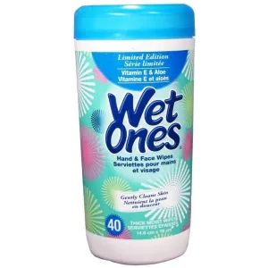 Wet Ones - Vitamin E and Aloe Hand & Face Wipes